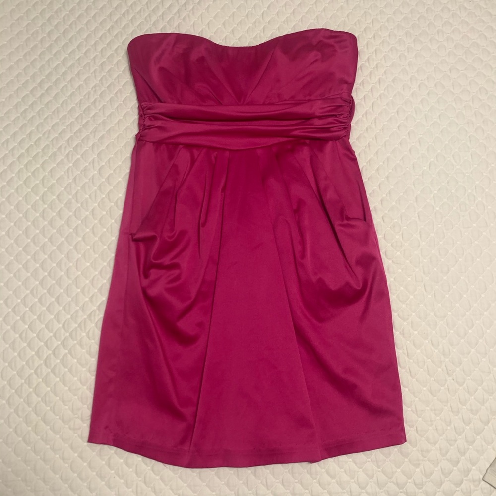 Agaci Pink strapless Dress